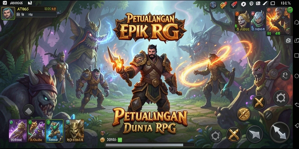 Tangkapan layar AT866 menunjukkan aksi mendebarkan di dunia RPG yang menakjubkan.
