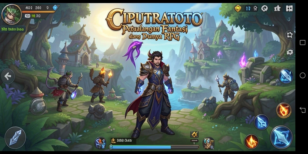 Tangkapan layar menunjukkan karakter dalam pertempuran seru di dunia RPG.