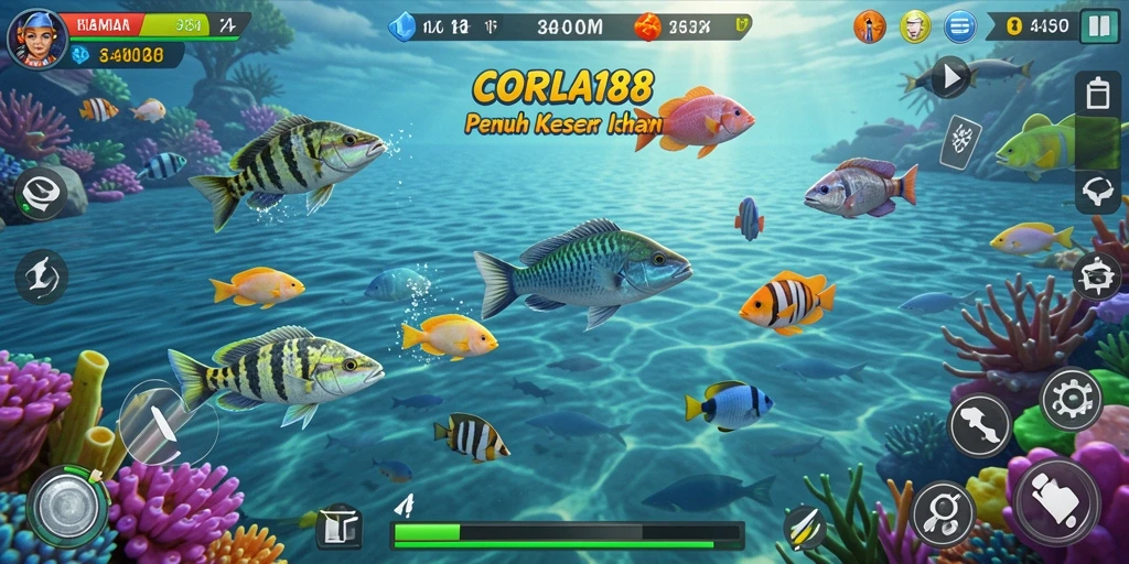 Gameplay seru dalam menembak ikan di CORLA188.