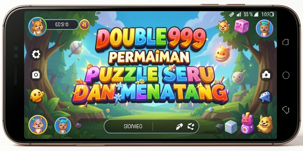 Tangkapan layar gameplay DOUBLE999 menampilkan tantangan Puzzle yang menarik.
