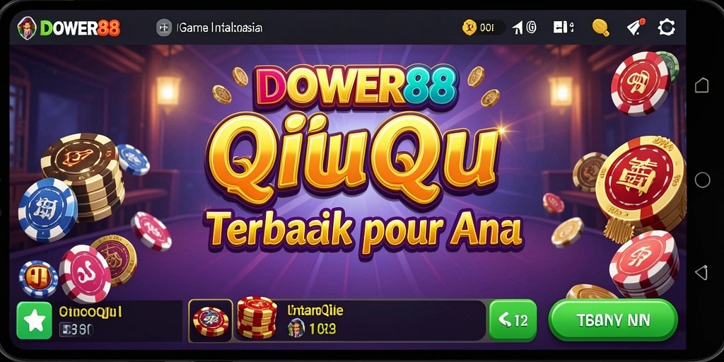 Tampilan seru dan kompetitif dalam gameplay QiuQiu DOWER88.