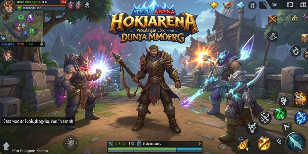 Gameplay HOKIARENA yang memukau dengan grafis menawan.