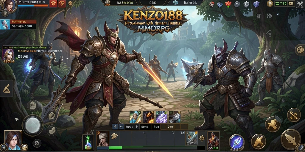Tampilan gameplay KENZO188 yang mengesankan dan penuh aksi.