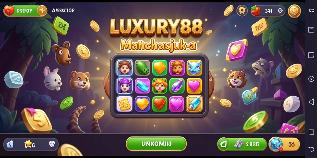 Tampilan permainan LUXURY88 yang penuh warna dan menantang.