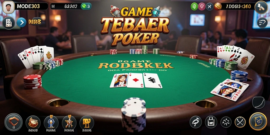 Tampilkan pengalaman permainan poker yang mendebarkan di MODE303.