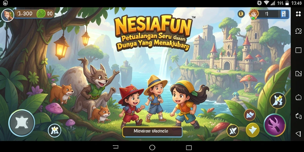 Screenshot gameplay petualangan seru di NESIAFUN.