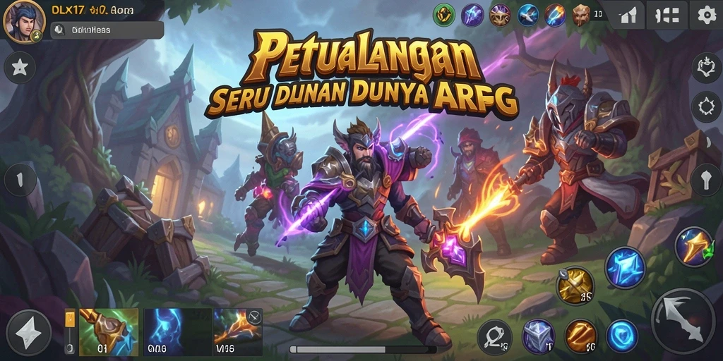 Screenshot gameplay OLX17 menampilkan aksi seru dalam dunia ARPG.