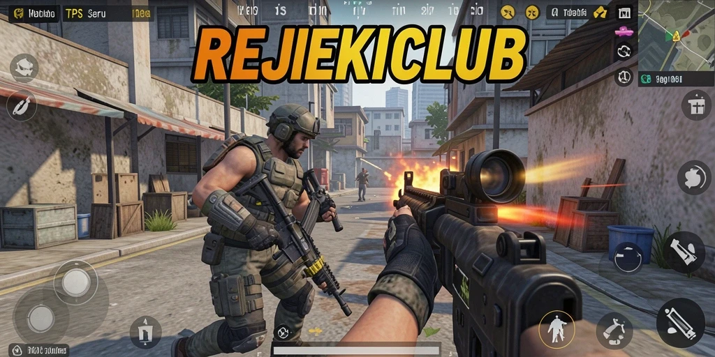 Tampilan aksi seru dalam gameplay REJEKICLUB yang penuh ketegangan.