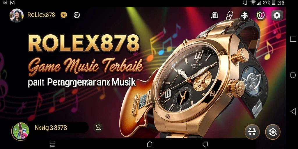 Tampilan gameplay menarik dari aplikasi musik ROLEX878.