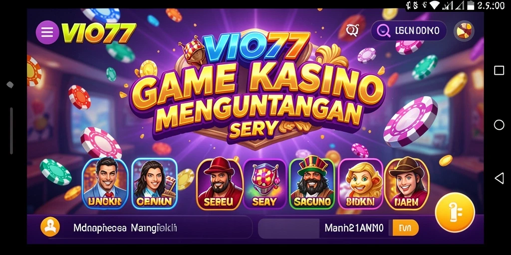 Screenshots VIO77 menampilkan gameplay Kasino yang mendebarkan.