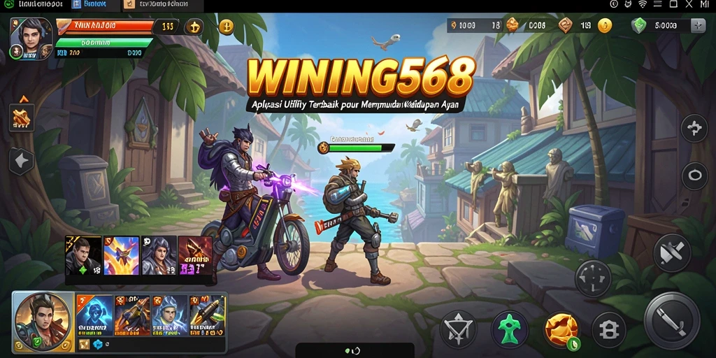 Screenshot utama WINNING568 memperlihatkan antarmuka pengguna yang sederhana dan fungsional.