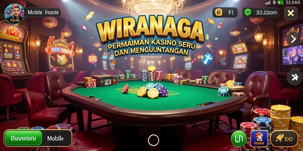 Screenshot gameplay <strong>WIRANAGA</strong> menunjukkan keseruan permainan Kasino.